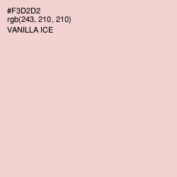 #F3D2D2 - Vanilla Ice Color Image